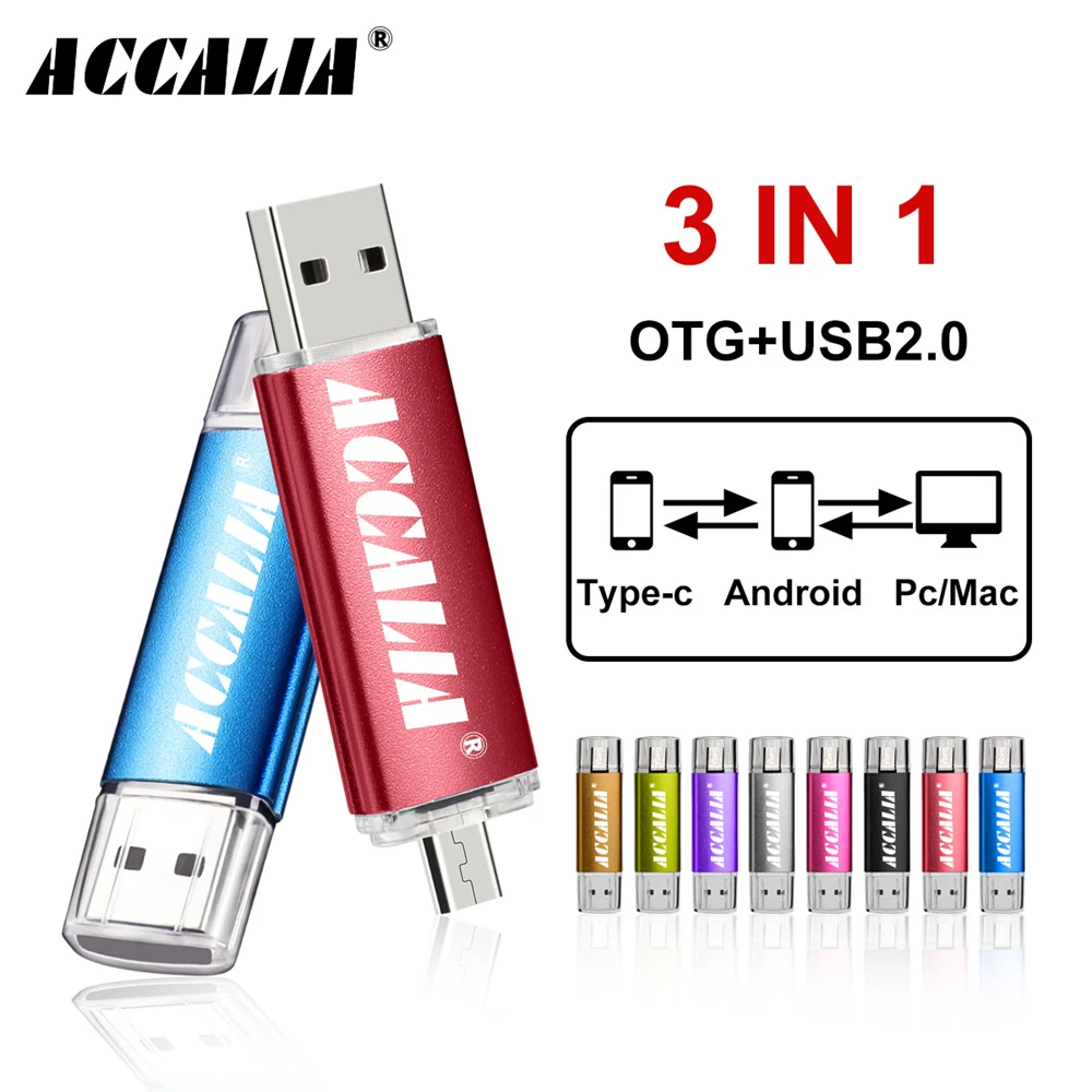 Умный OTG usb флеш накопитель 16 ГБ 8 металлический 64 32 128 Гб флэш 2 0 для телефона ПК ключ|USB флэш-накопители| |