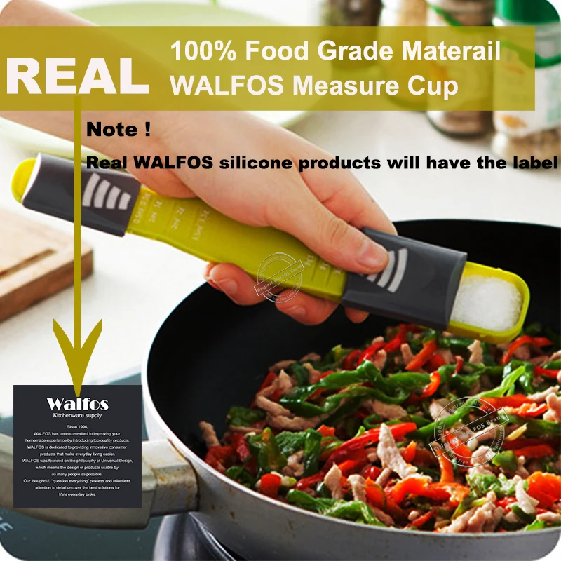 

YIGUISI TikTok Double End Eight Stalls Adjustable Scale Measure cup Measuring Metering Spoon baking tool Kitchen accessories