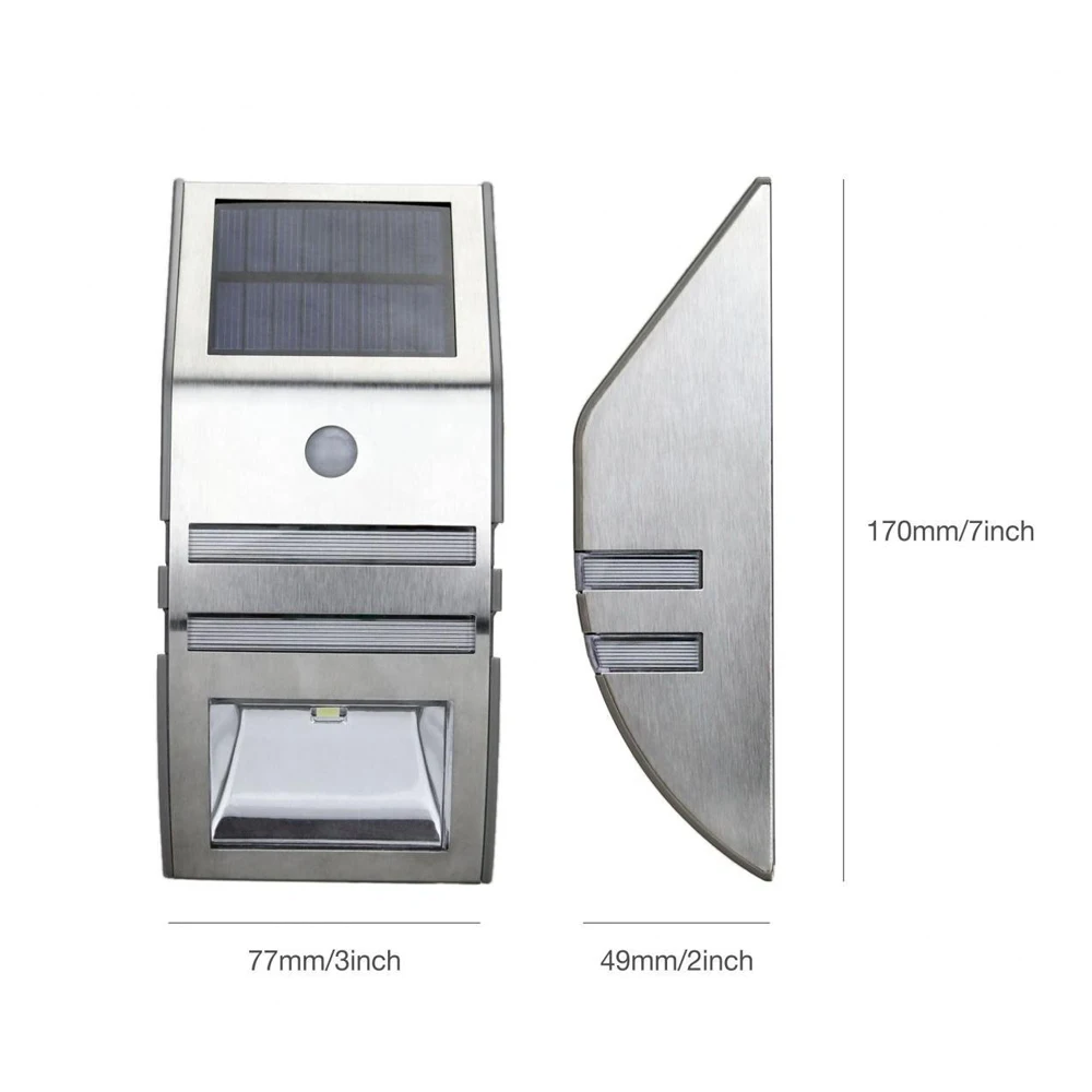 Outdoor Waterproof Solar Wall Light PIR Motion Sensor Modern Wall Lamp Hight Bright Infrared Sensor Garden Loft Aisle Lighting