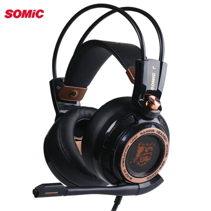 Somic G941 e sports Gaming Headset microphone active noise reduction 7.1 vibration stereo sound recognition wired headphones|Headphone/Headset| - AliExpress