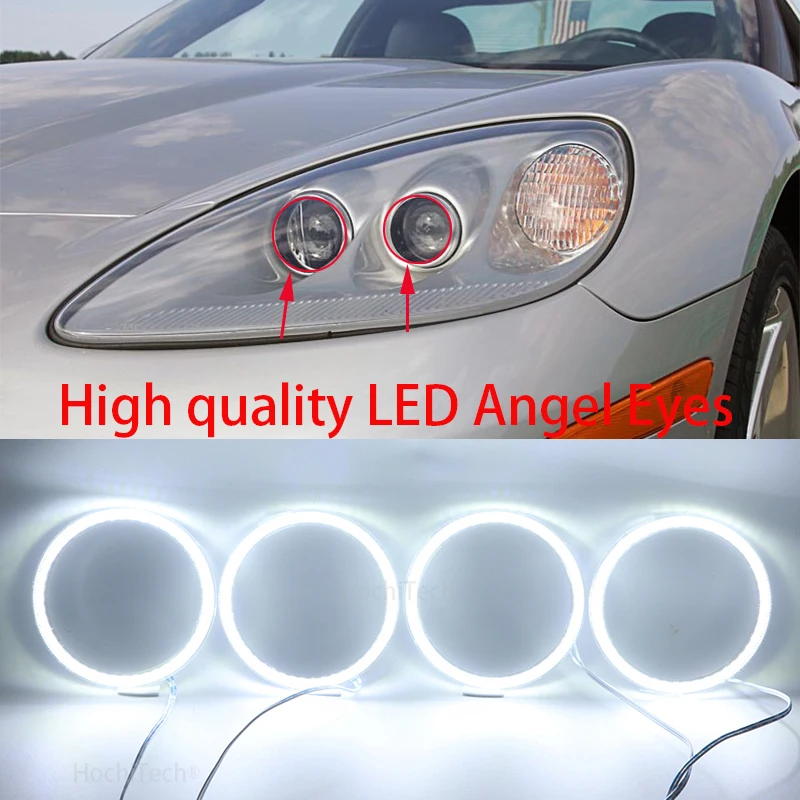 Для Chevrolet Corvette 6 поколение C6 2005-2013 супер яркий белый цвет 3528 SMD комплект светодиодов «глаза ангела» дневной ходовой светильник DRL