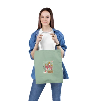 

Women Cute Bird Printing Fabric Shoulder Bag Simple Canvas Handbag Tote Large Capacity Shopping Bag Cute Book Bags For Girls