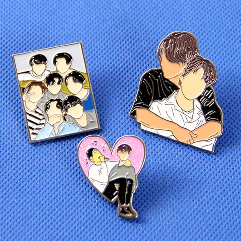 Рэп монстр Цзиминь Jin Jungkook SUGA J-HOPE брошь на застежке эмаль металлические значки