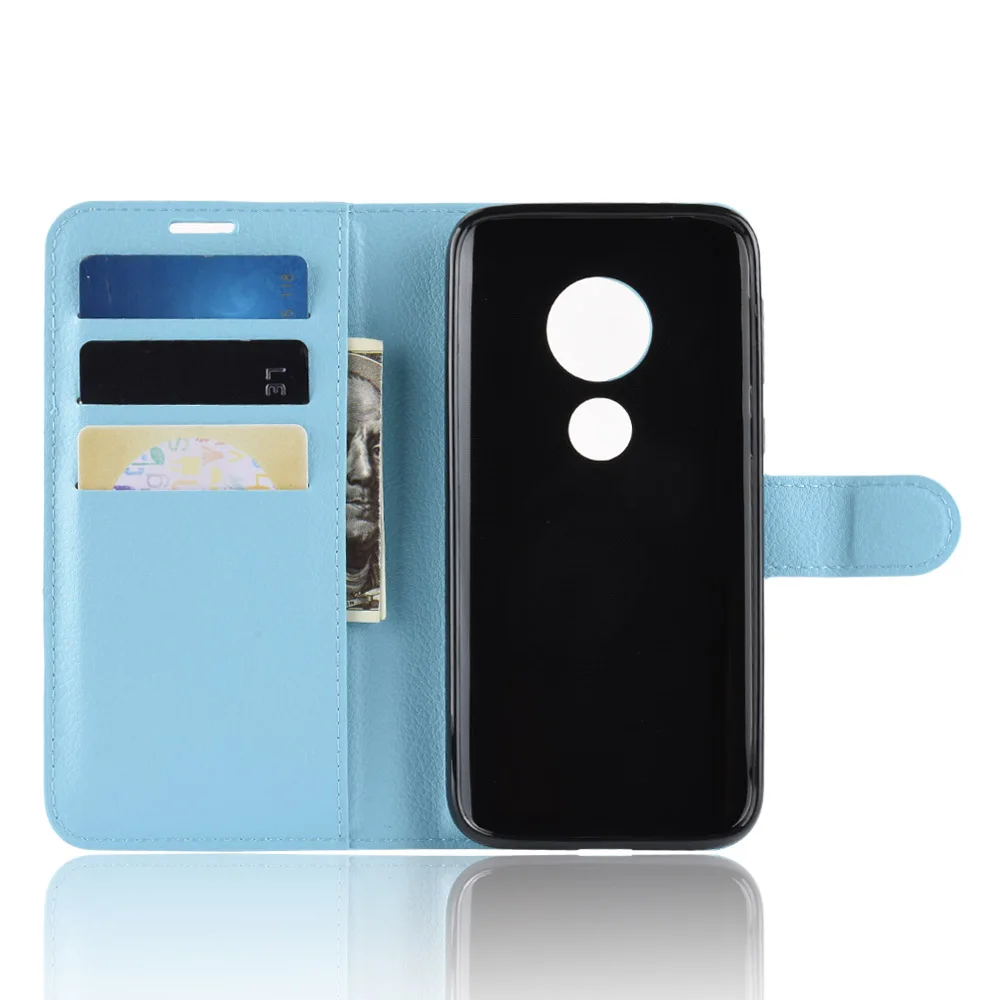 Кожаный чехол-бумажник с откидной крышкой для Motorola Moto E6 Plus/One Zoom/E6/P40 power/G7 Play/P40/G7 Plus/E5 Play Go/One P30 Play