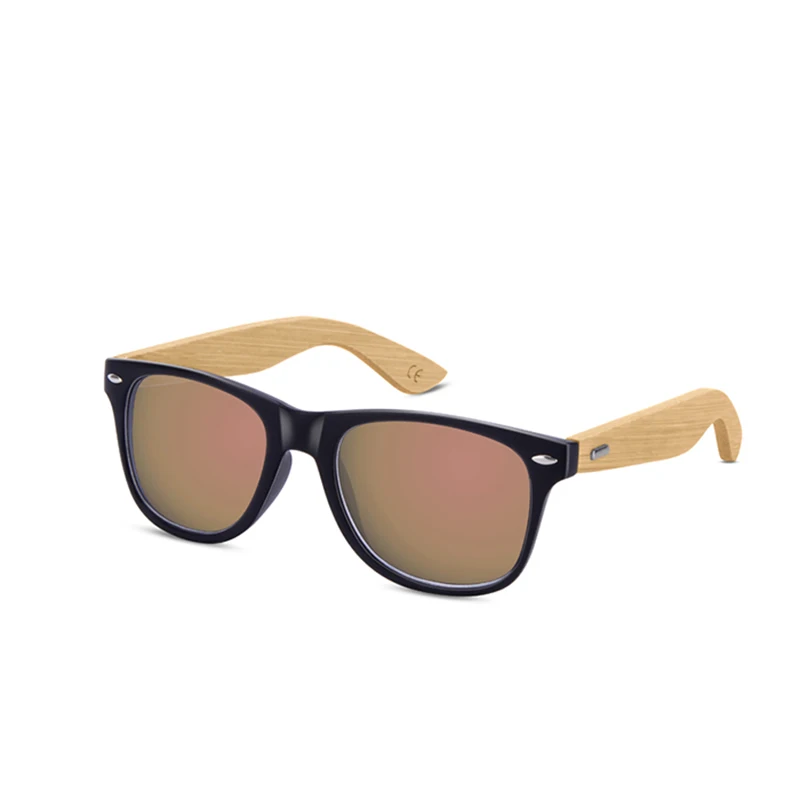 WUE новые модные деревянные Солнцезащитные очки Мужские Женские квадратные бамбуковые женские зеркальные солнцезащитные очки ретро de sol masculino - Цвет линз: C5
