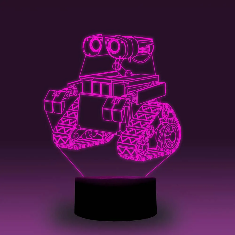 NiteApps 3D Настенный ночник настольная лампа Иллюзия украшение лампа подарок на день рождения приложение/сенсорное управление