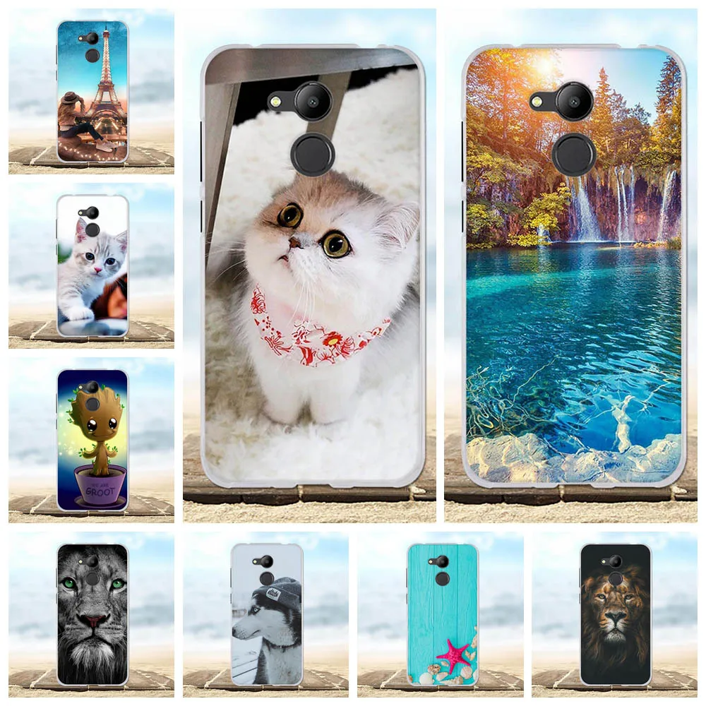 

For Huawei Honor 6C Pro Case Soft TPU Silicone For Huawei Honor 6C Pro Cover Cartoon Pattern For Huawei Honor V9 Play Shell Bag