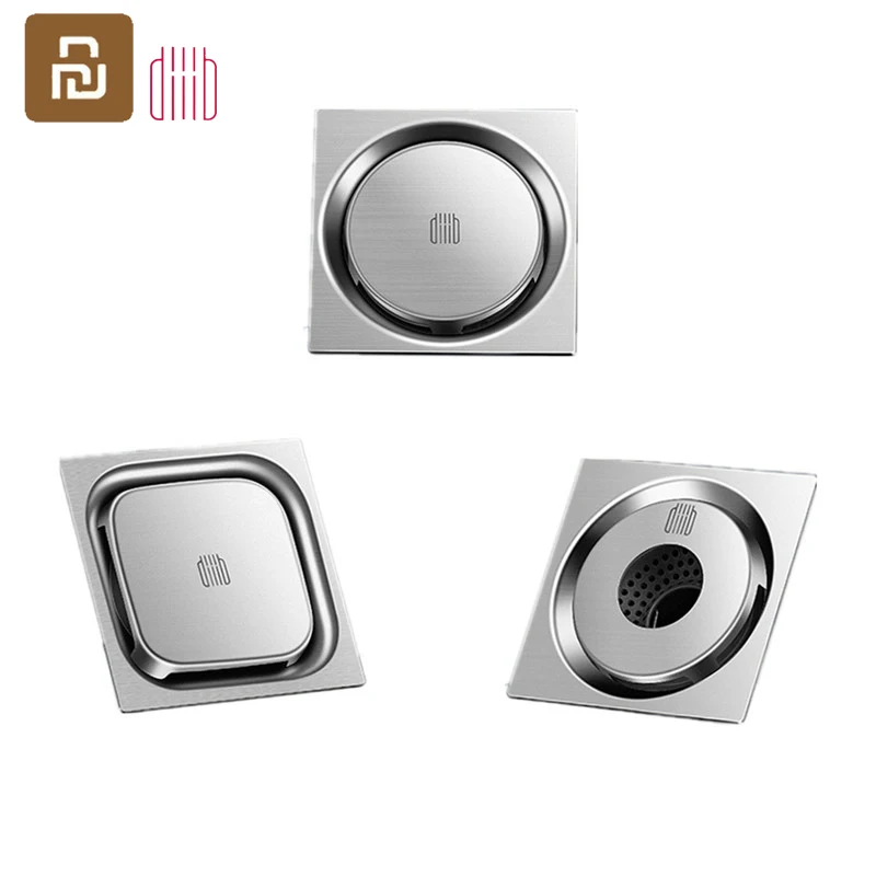 Дезодорант Xiaomi Diib для слива пола из нержавеющей стали 304 стиральной машины кухни ванной комнаты
