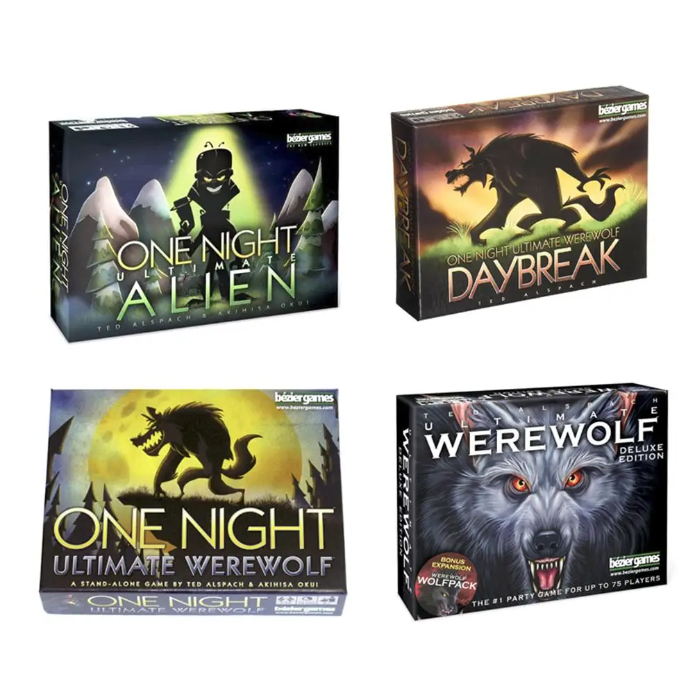 

One Night Ultimate Werewolf alien board games werewolves Family Friend interactive educational toy English version Cards Game