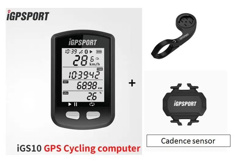 I gps порт IGS10 Mtb велосипедный компьютер gps Водонепроницаемый IPX6 ANT+ беспроводной Велосипедный спидометр велосипед цифровой секундомер аксессуары - Цвет: set 3