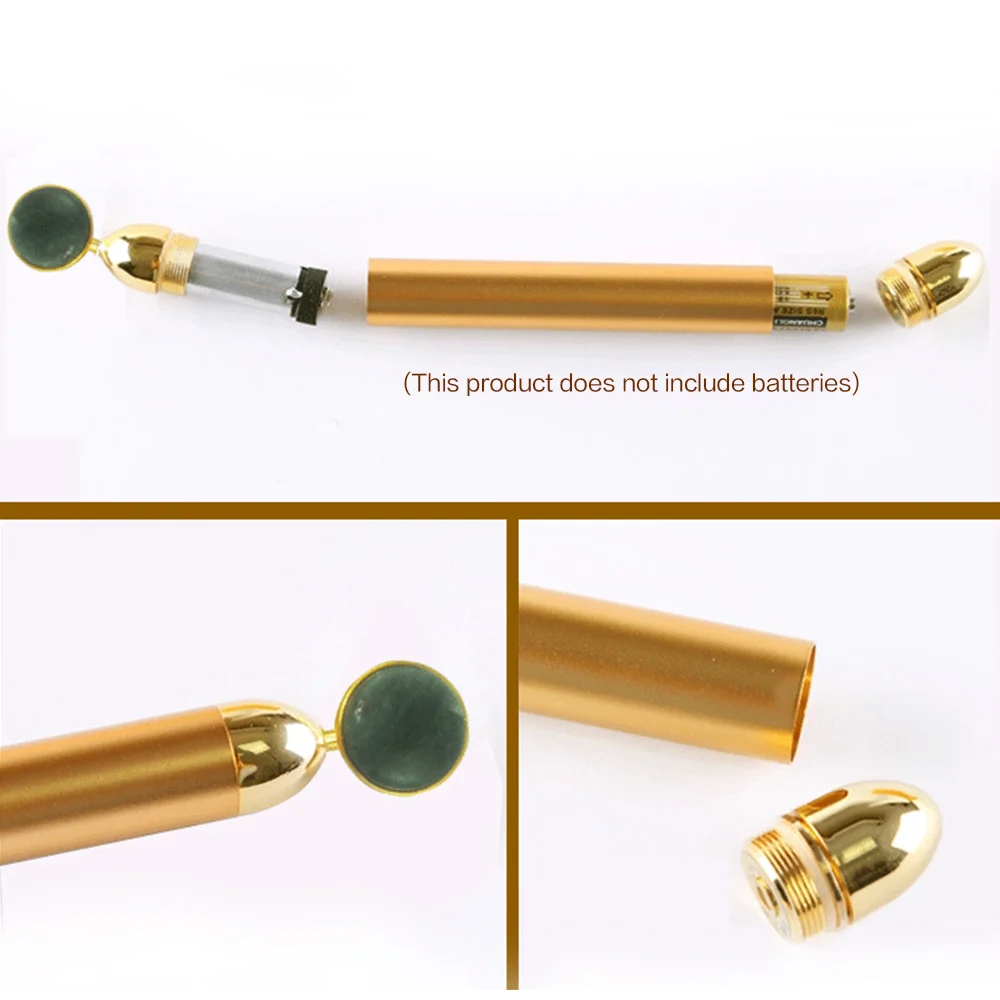 24k beauty Bar электронный нефритовый ролик для лица вибрирующий массажер для подтяжки лица против старения щеки подтяжки кожи уход машина