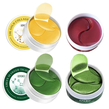 

Efero 60Pcs Repair Eye Mask Remove Dark Circles Moisturizing Eye Mask Crystal Collagen Gel Eye Mask Eye Skin Care TSLM2