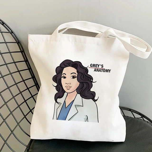 Shopper Bag Tote Bags Greys Anatomy You're My Person Ullzang Hip Hop Hipster Cartoon Shopping Bags Fashion Eco Pacakge Hand Bag H-44