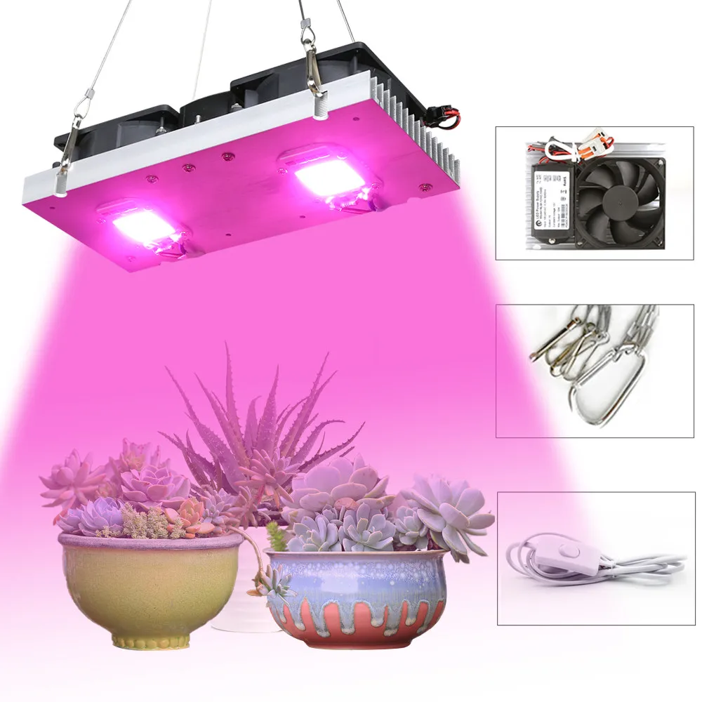 COB LED Grow Light Full Spectrum 100W 200W 3500K Plant Growing Lamp For