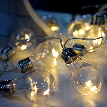 

10 LED Fairy Bulb Battery Operated String Lights 2M luces LED Decoration For Christmas Garland New Year guirlande on The Window
