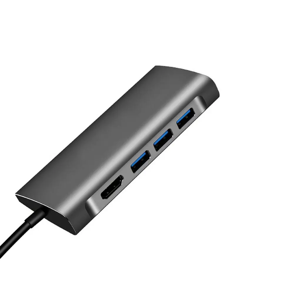 Usb C концентратор 8 в 1 взаимный обмен данными между компьютером и периферийными устройствами C адаптер к Hdmi с Ethernet Microsd/Sd устройство для чтения карт Профессиональный модная быстрая портативность