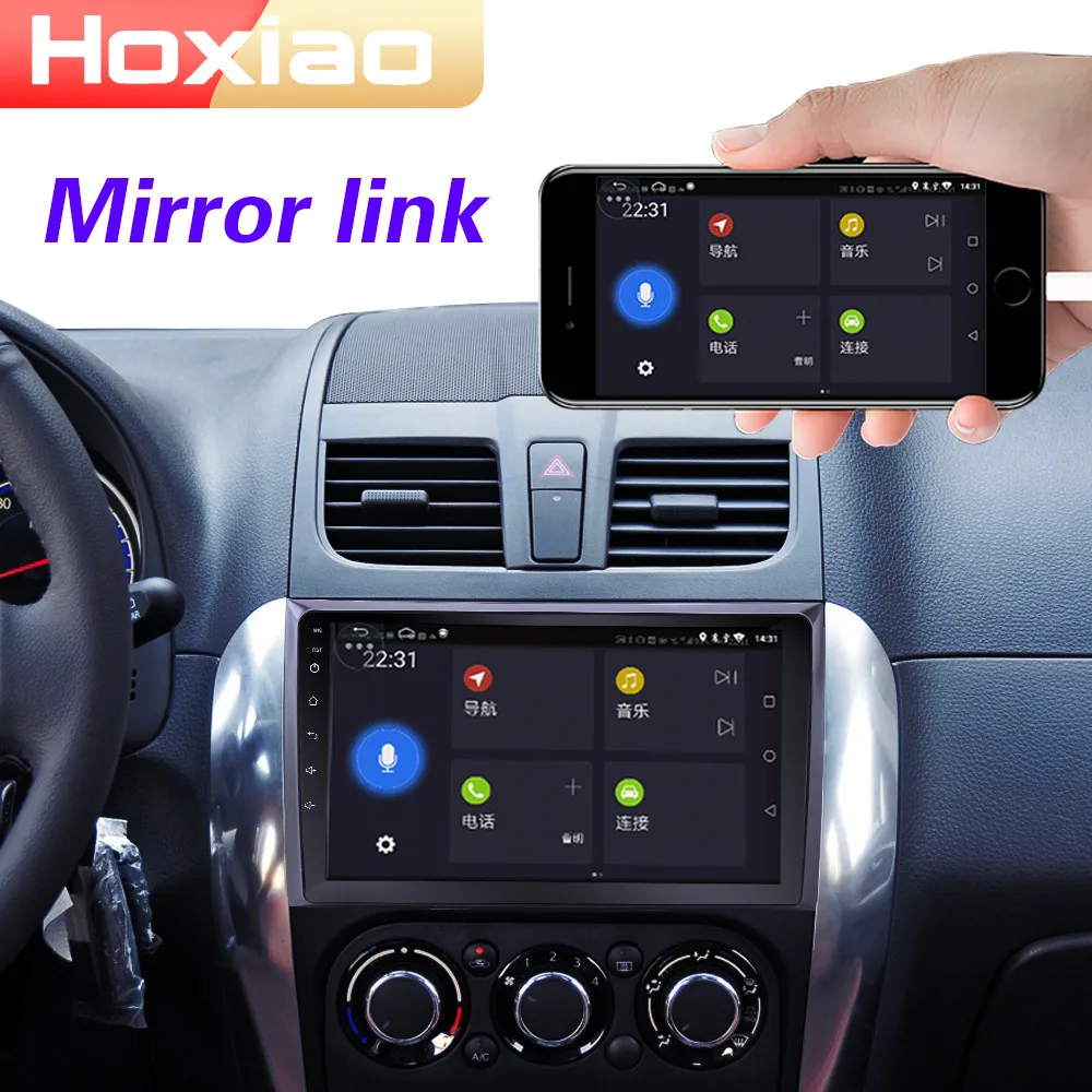 Android автомобильный Радио Мультимедиа Видео плеер wifi gps Зеркало Ссылка для Suzuki SX4 2006 2007 2008 2009 2010 2011 2012 2013 2 DIN