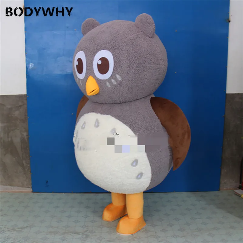

2020 Owl Mascot Costume Gray Suits Cosplay Party Game Dress Outfits Clothing Advertising Promotion Carnival Easter Adults