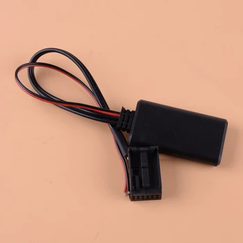 

Black 12Pin Plastic Port Module Bluetooth Aux Radio Receiver Adapter Cable Fit For Ford Focus 6000CD Mondeo Fiesta Fusion Galaxy