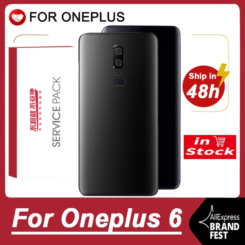 Оригинальный сменный задний корпус для Oneplus 6 задняя крышка аккумулятор стекло One