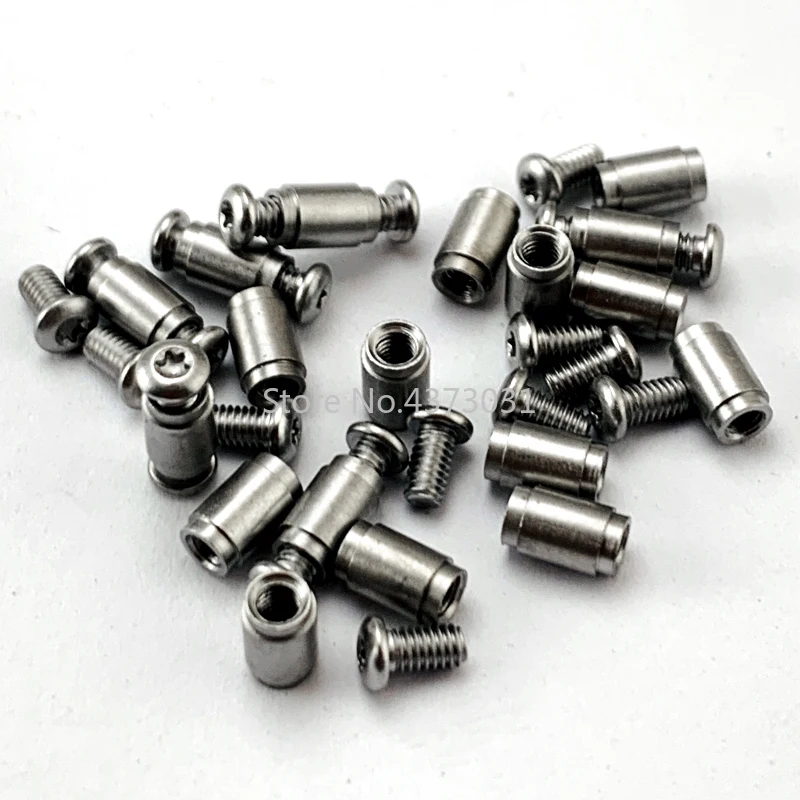 4Pieces DIY Folding Knife Support Shaft Screw Folding Knife Backspacer