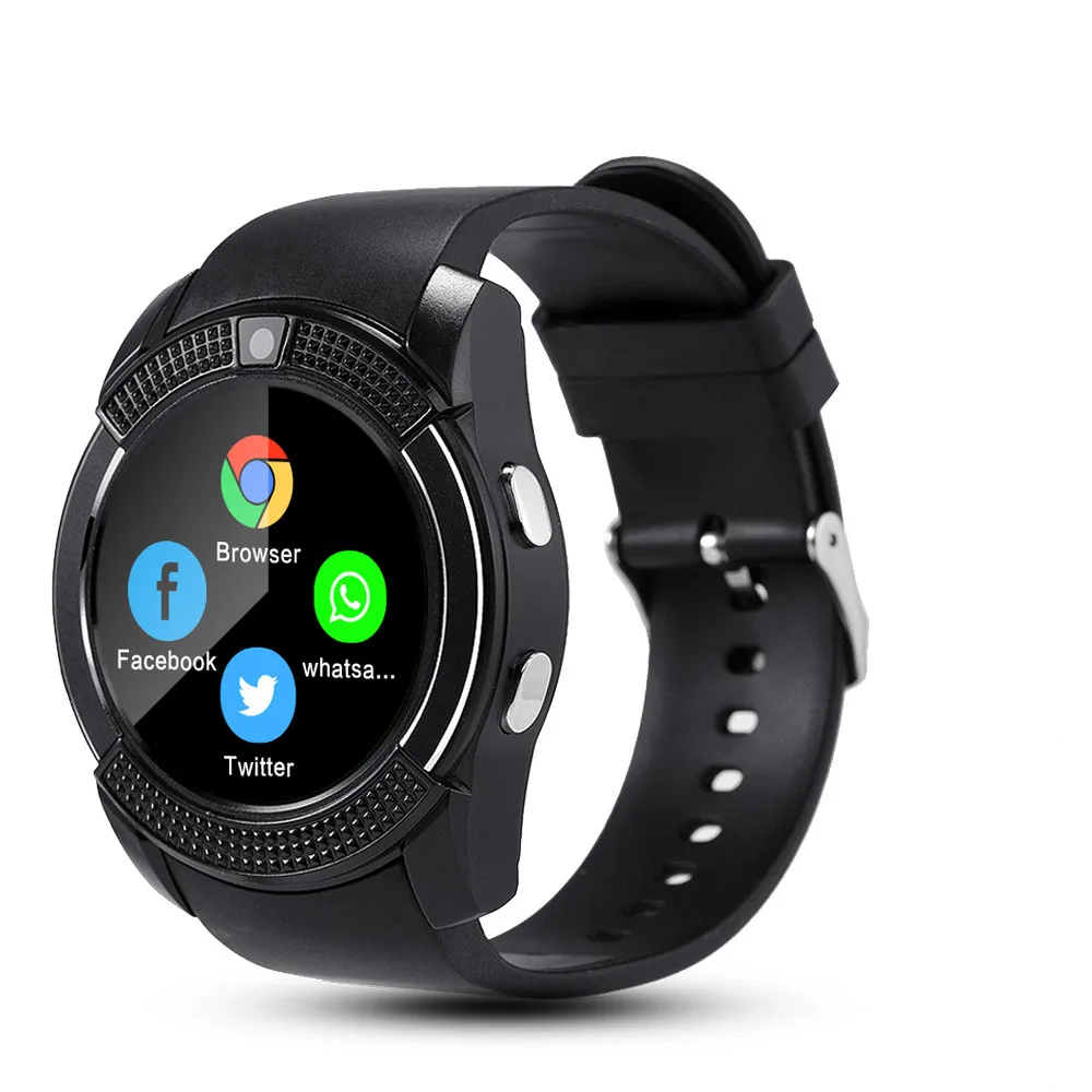 

Sport Men Smart Watch SIM Card Android Camera Rounded Answer Call Dial Call Smartwatch Heart Rate Fitness Tracker