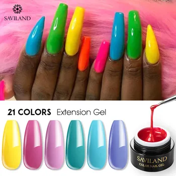 

SAVILAND Poly Gel Rainbow Builder Gel Nail Extension Nail Hard Semi Permanent Jelly Poly Gel Diamond Gel Polish