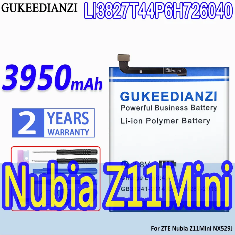 Батарея для телефона GUKEEDIANZI 3950 мАч LI3827T44P6H726040 ZTE Nubia Z11Mini NX529J сменная
