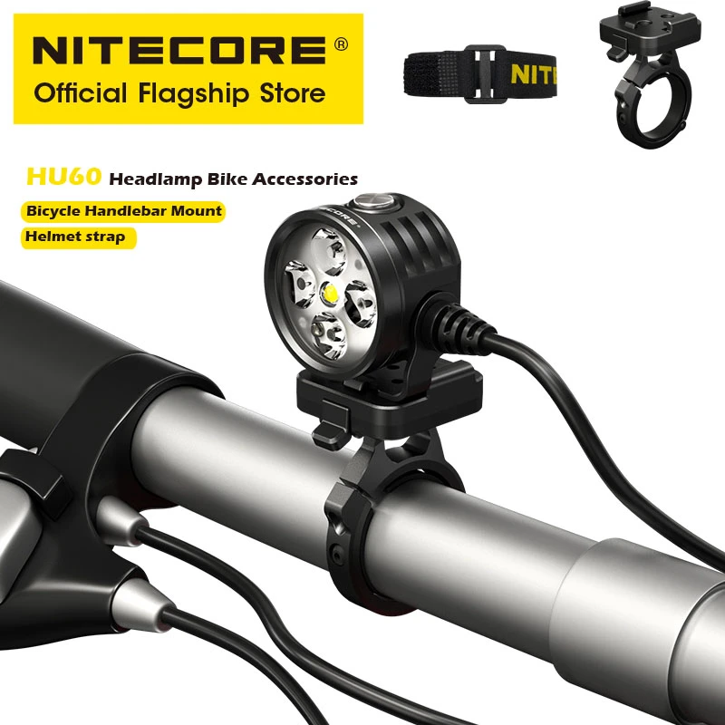 Nitecore Hu60 Bike Headlamp Handle Bar Mount For 31mm35mm Handlebar
