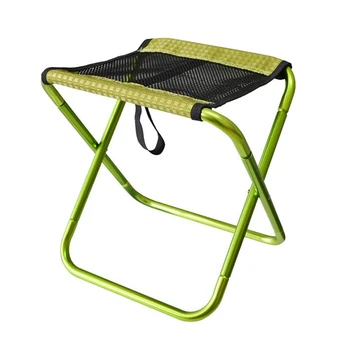 

Outdoor Foldable Fishing Chair Ultra Light Portable Folding Backpack Camping Aluminum Alloy Picnic Fishing Chair Green