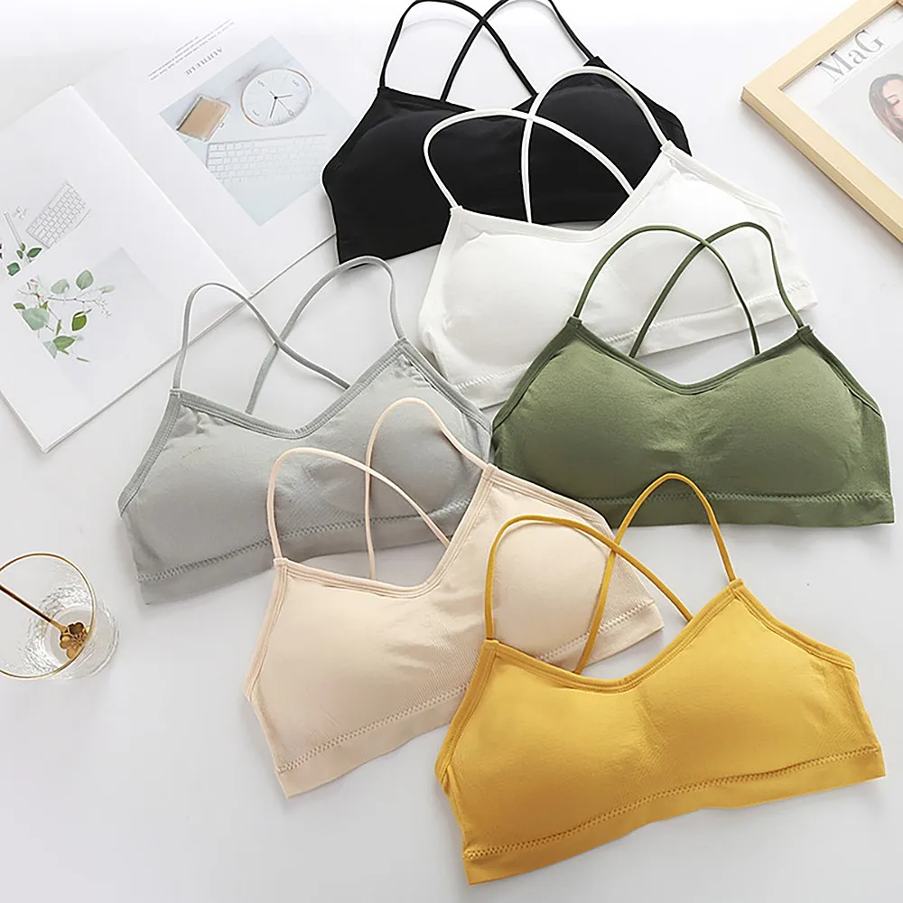 

Yoga Wear For Women Sports Bra Top Running Tops Fitness Stretch Sports Top Bra Wire Free Cotton Sportswear Gym Bra Underwear