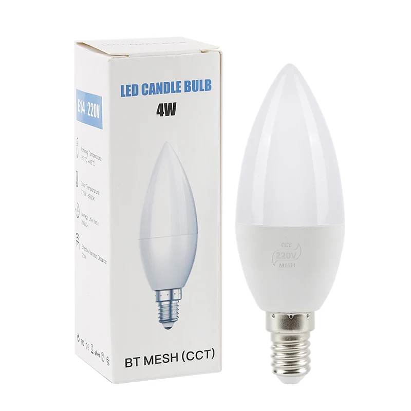E14 E12 WiFi Светодиодные Ламповые свечи спальня домашний свет RGB 5 Вт Светодиодная смарт-лампочка для Alexa Google умный дом автоматизация