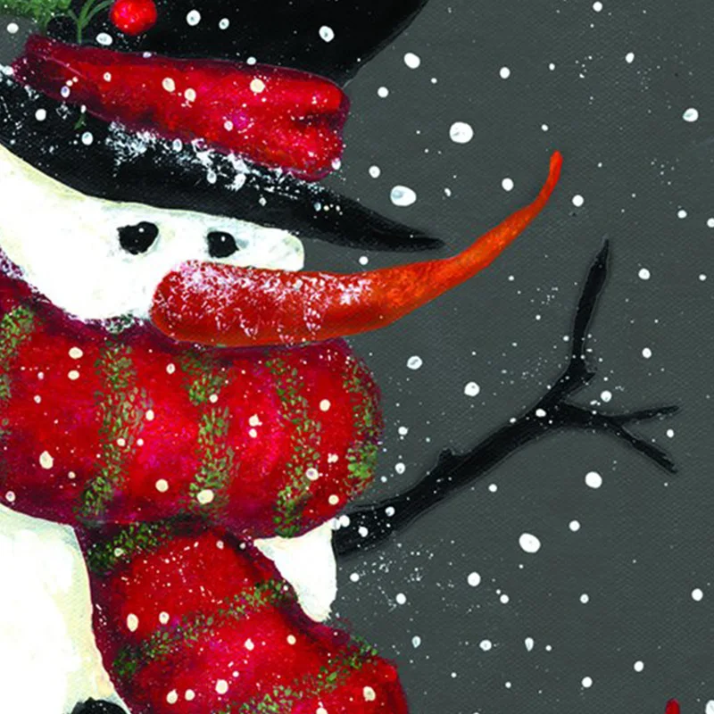 Snowman Welcome Decorative Winter Christmas Double Sided Garden Flag Garden Decoration