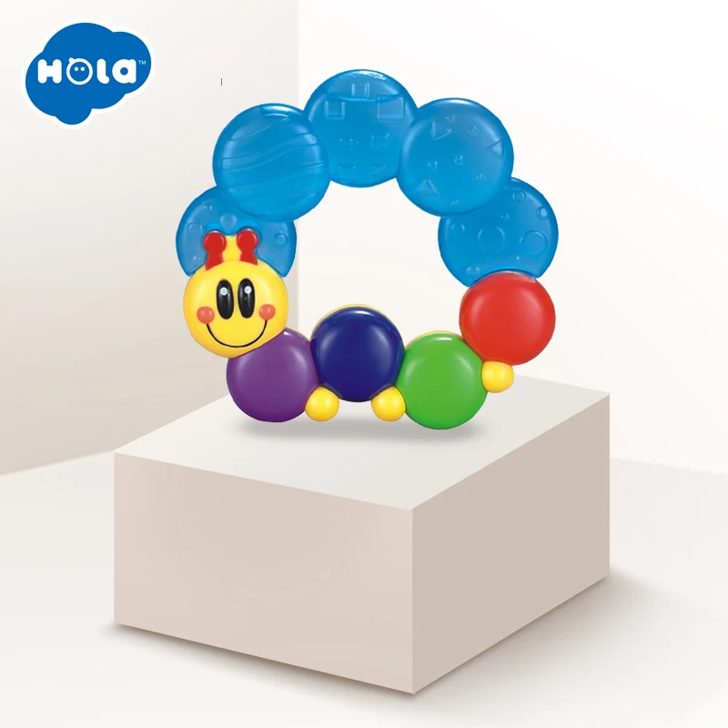 

HOLA TOYS 306D Baby First Soothing Teether Toy Baby Silicon Smoothing Teething Toys for children gift