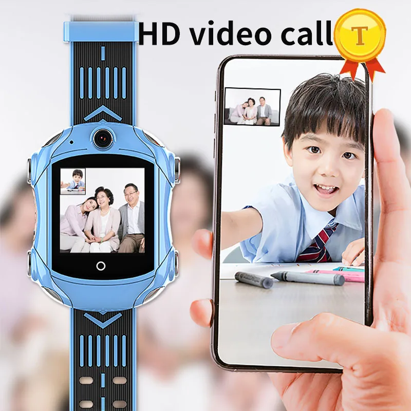 Лидер продаж 2020 Детские умные часы с функцией видеозвонка HD 4g телефона GPS-часы