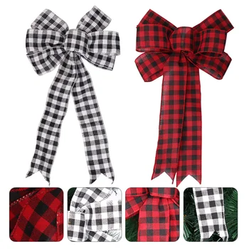 

2 Pcs Multipurpose Gift Wrapping Bows Gift Box Bows Bow Knots Wreath Bows Xmas Bows for Party