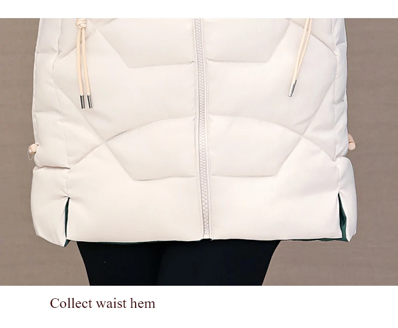 Зимняя куртка Женская Плюс Размер M-3XL искусственный меховой воротник с капюшоном Толстая зимняя одежда пуховик для женщин зимнее пальто женские тонкие парки