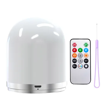 

Portable USB Charging ABS LED Night Light RGB Bedside Sleeping Bedroom Touch Control 7 Colors Adjustable Eye Protection Home