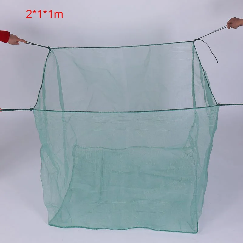Green size 2X1X1m Клетка для забора, не токсичная для предотвращения высадки креветок THJ99 - Цвет: Green size 2X1X1m