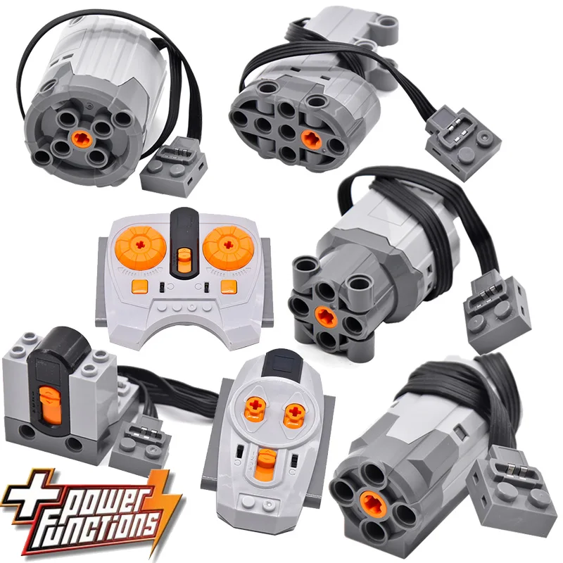 Funzione Di Potenza Cavo Di Estensione Servo Motor Tecnico Ir Ricevitore Del Telecomando Contenitore Di Batteria Technic Creatore Tecnico