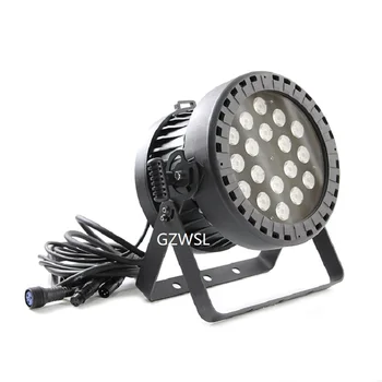 

Waterproof Par64 18*10W Led Par Light RGBW 4 in 1 DMX512 Stage Lighting