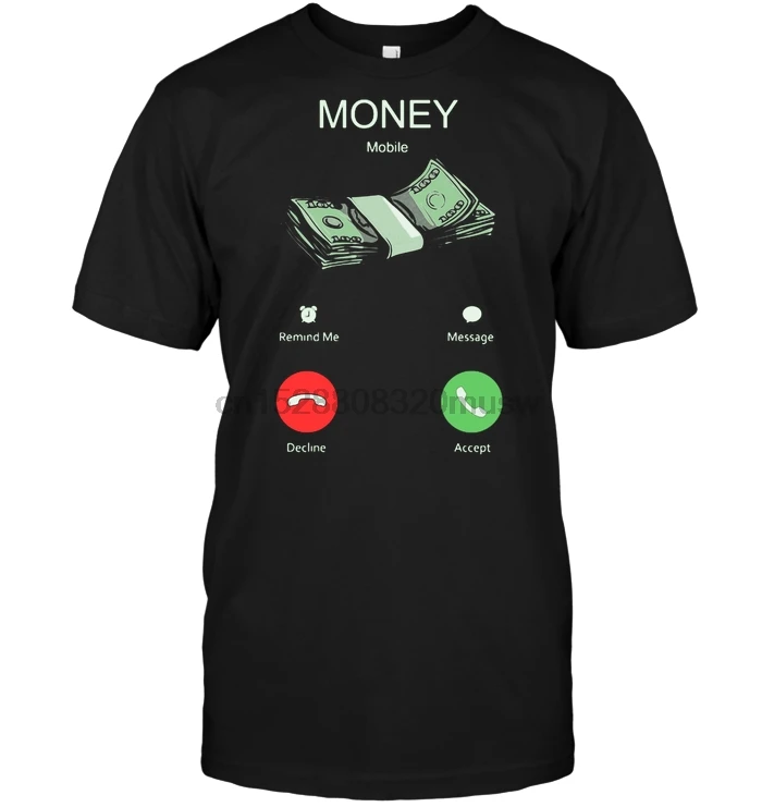 Бренд Money Mobile Remind Me Message футболка с коротким рукавом для мужчин |