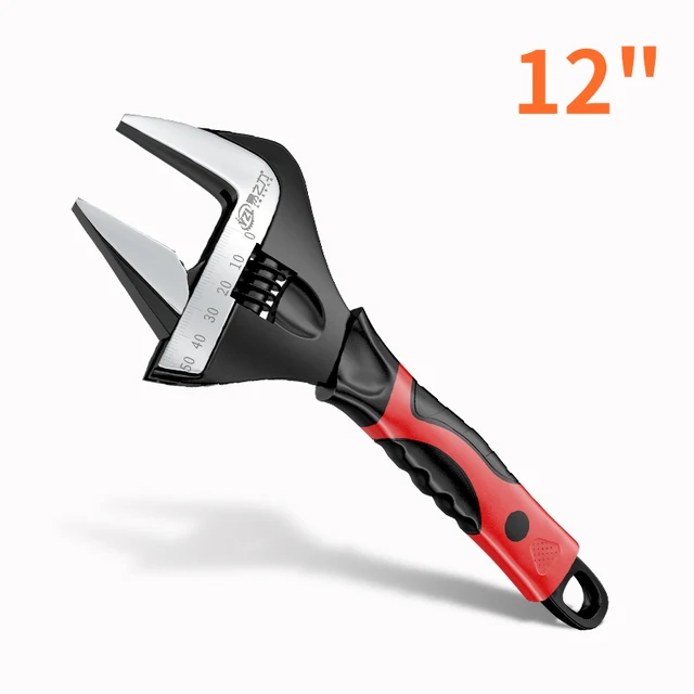 Adjustable Wrench Stainless Steel Universal Spanner Mini Nut Key Hand Tools 12inch
