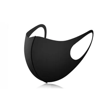 

10Pcs Black Sponge Mouth Mask Unisex Face Mask Reusable Anti Pollution Shield Wind Proof Mouth Cover for droplet anti dust