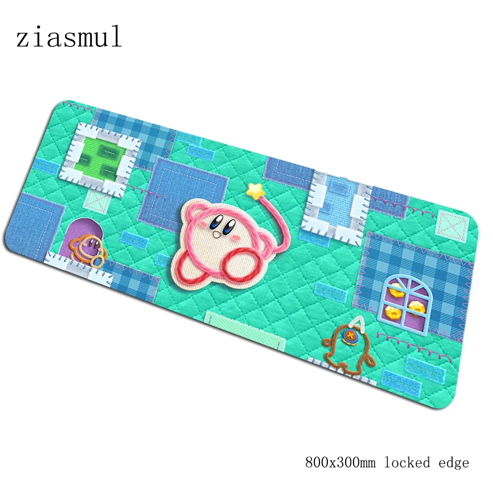 Kirby pad мышь эстетика компьютерная коврик для мыши 800x300x2 мм padmouse аниме инди-поп коврик для мыши эргономичный офисный коврик