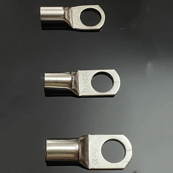 

SC16 SC25 SC35 wiring terminal nose copper wire terminal connector wire ear copper nose peep nose copper tinned 50pcs A grade