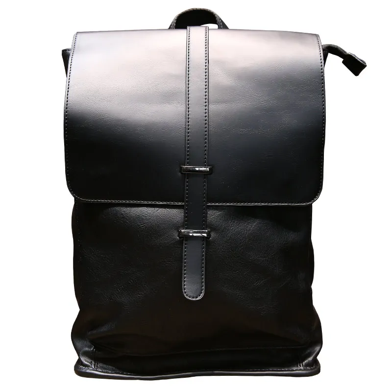 Мужской рюкзак из искусственной кожи деловой для ноутбука|leather backpack for laptop|leather