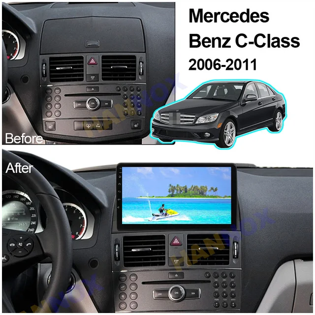 9inch 2 Din 4g Wifi Car Multimedia Player Android10 1 Wifi Gps Autoradio For Mercedes Benz C Class 3 W204 S204 2006 2007 2011 Car Multimedia Player Aliexpress