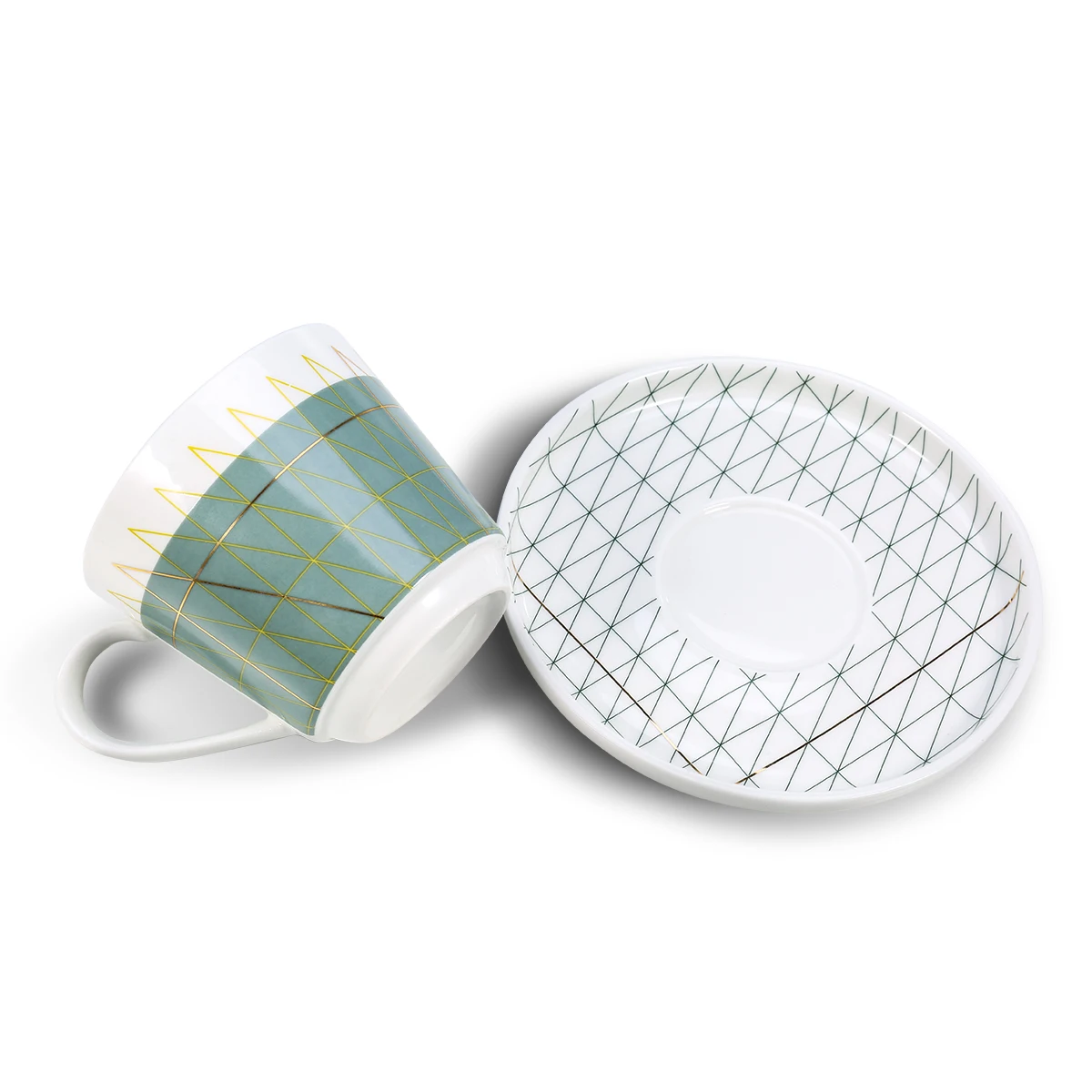 

New Coffee Cup and Saucer Teacup and Saucer Set Set of 2 Microwave Safe Coffee Or Espresso Cup Porcelain Cup and Saucer 2019