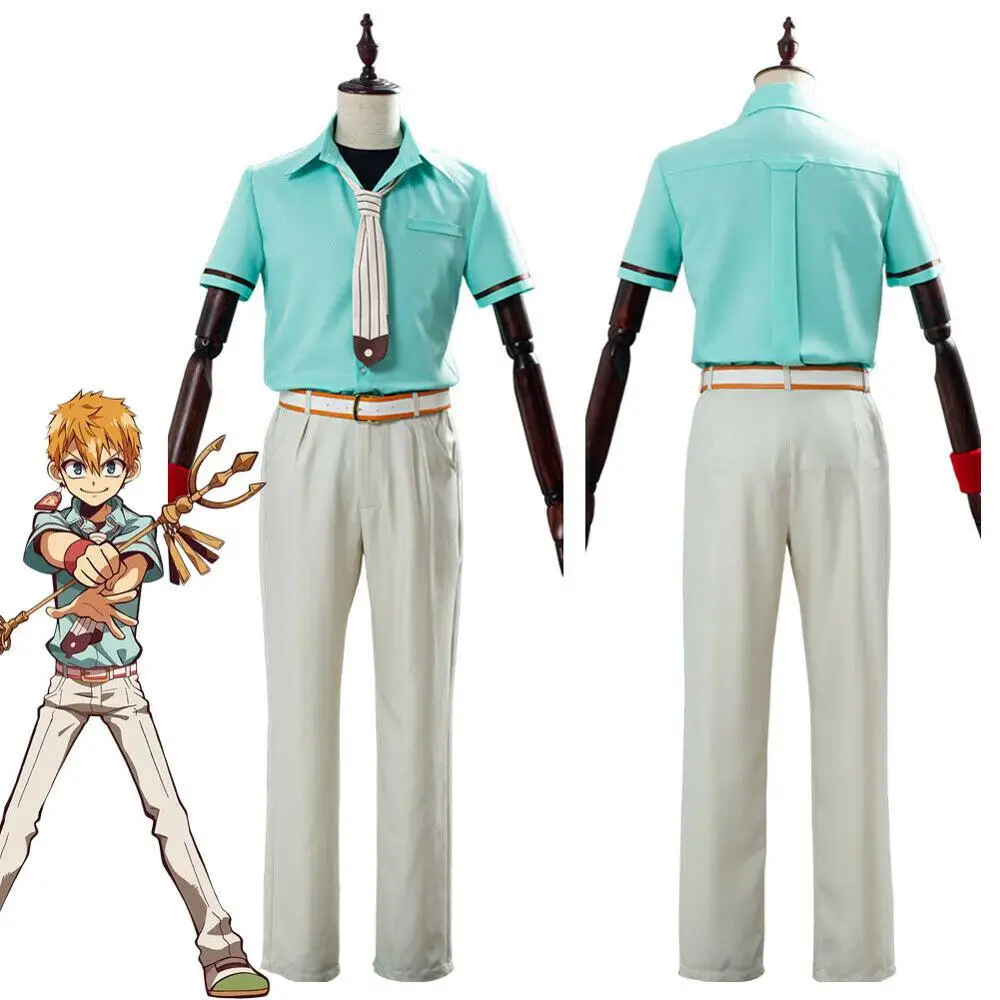Унитаз bound Hanako kun Minamoto Kou униформа косплей костюм Yugi Tsukasa парик Хэллоуин для мужчин